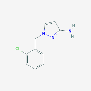 molecular formula C10H10ClN3 B510515 1-(2-氯苄基)-1H-吡唑-3-胺 CAS No. 492426-32-1