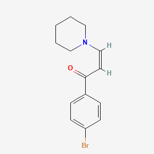 1-(4-bromophenyl)-3-(1-piperidinyl)-2-propen-1-one