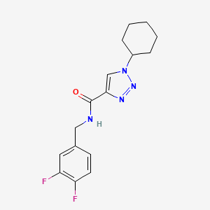 1-cyclohexyl-N-(3,4-difluorobenzyl)-1H-1,2,3-triazole-4-carboxamide