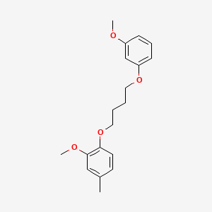 molecular formula C19H24O4 B5105208 2-methoxy-1-[4-(3-methoxyphenoxy)butoxy]-4-methylbenzene 