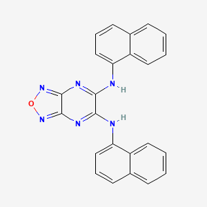 molecular formula C24H16N6O B5105237 N,N'-di-1-naphthyl[1,2,5]oxadiazolo[3,4-b]pyrazine-5,6-diamine 
