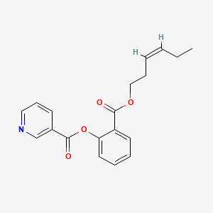 molecular formula C19H19NO4 B5105246 2-[(3-hexen-1-yloxy)carbonyl]phenyl nicotinate 