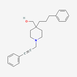 molecular formula C24H29NO B5105330 [4-(3-phenylpropyl)-1-(3-phenyl-2-propyn-1-yl)-4-piperidinyl]methanol 
