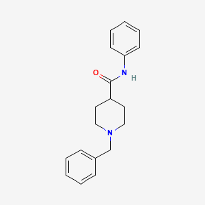 molecular formula C19H22N2O B5105344 1-benzyl-N-phenyl-4-piperidinecarboxamide 