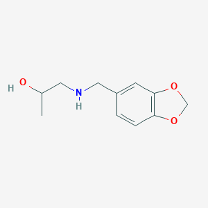 molecular formula C11H15NO3 B510536 1-[(Benzo[1,3]dioxol-5-ylmethyl)-amino]-propan-2-ol CAS No. 774551-34-7