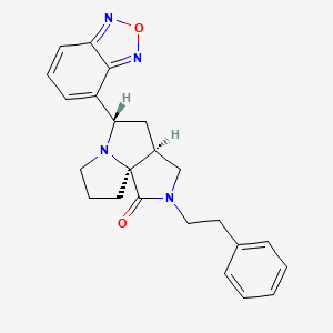 (3aS*,5S*,9aS*)-5-(2,1,3-benzoxadiazol-4-yl)-2-(2-phenylethyl)hexahydro-7H-pyrrolo[3,4-g]pyrrolizin-1(2H)-one