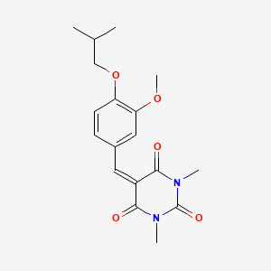 5-(4-isobutoxy-3-methoxybenzylidene)-1,3-dimethyl-2,4,6(1H,3H,5H)-pyrimidinetrione