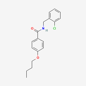 molecular formula C18H20ClNO2 B5105426 4-butoxy-N-(2-chlorobenzyl)benzamide 