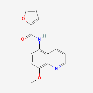 molecular formula C15H12N2O3 B5105439 N-(8-methoxy-5-quinolinyl)-2-furamide 