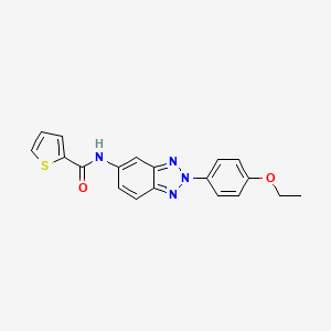 molecular formula C19H16N4O2S B5105462 N-[2-(4-ethoxyphenyl)-2H-1,2,3-benzotriazol-5-yl]-2-thiophenecarboxamide 
