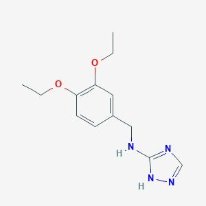 molecular formula C13H18N4O2 B510547 N-(3,4-diethoxybenzyl)-N-(1H-1,2,4-triazol-3-yl)amine CAS No. 878714-00-2
