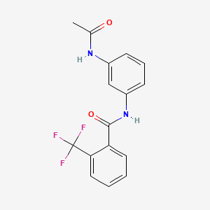 molecular formula C16H13F3N2O2 B5105498 N-[3-(acetylamino)phenyl]-2-(trifluoromethyl)benzamide 