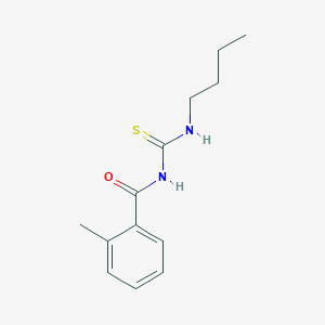 molecular formula C13H18N2OS B5105500 N-[(butylamino)carbonothioyl]-2-methylbenzamide 