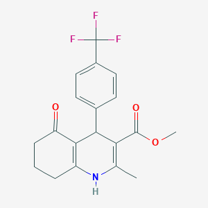 molecular formula C19H18F3NO3 B5105510 methyl 2-methyl-5-oxo-4-[4-(trifluoromethyl)phenyl]-1,4,5,6,7,8-hexahydro-3-quinolinecarboxylate 