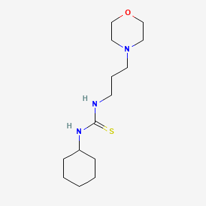 molecular formula C14H27N3OS B5105545 N-cyclohexyl-N'-[3-(4-morpholinyl)propyl]thiourea 