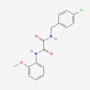 molecular formula C16H15ClN2O3 B5105600 N-(4-chlorobenzyl)-N'-(2-methoxyphenyl)ethanediamide 
