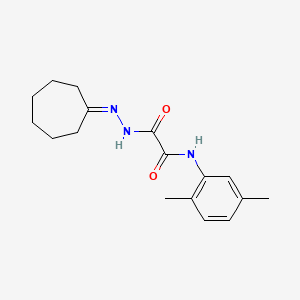 molecular formula C17H23N3O2 B5105626 2-(2-cycloheptylidenehydrazino)-N-(2,5-dimethylphenyl)-2-oxoacetamide 