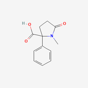 1-methyl-5-oxo-2-phenylproline
