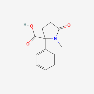 molecular formula C12H13NO3 B5105651 1-methyl-5-oxo-2-phenylproline 