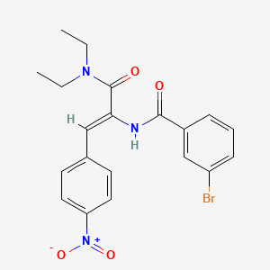 molecular formula C20H20BrN3O4 B5105663 3-bromo-N-[1-[(diethylamino)carbonyl]-2-(4-nitrophenyl)vinyl]benzamide 