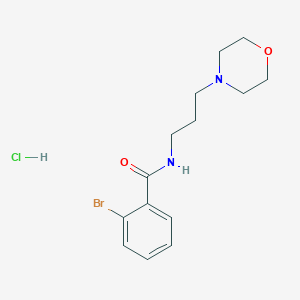 molecular formula C14H20BrClN2O2 B5105677 2-bromo-N-[3-(4-morpholinyl)propyl]benzamide hydrochloride 