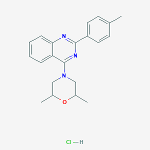 molecular formula C21H24ClN3O B5105695 4-(2,6-dimethyl-4-morpholinyl)-2-(4-methylphenyl)quinazoline hydrochloride 