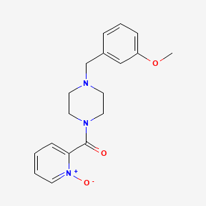 molecular formula C18H21N3O3 B5105706 1-(3-methoxybenzyl)-4-[(1-oxido-2-pyridinyl)carbonyl]piperazine trifluoroacetate 