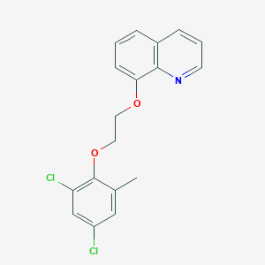 molecular formula C18H15Cl2NO2 B5105754 8-[2-(2,4-dichloro-6-methylphenoxy)ethoxy]quinoline 