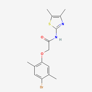 2-(4-bromo-2,5-dimethylphenoxy)-N-(4,5-dimethyl-1,3-thiazol-2-yl)acetamide