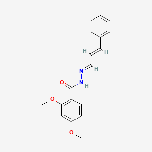 molecular formula C18H18N2O3 B5105770 2,4-dimethoxy-N'-(3-phenyl-2-propen-1-ylidene)benzohydrazide 