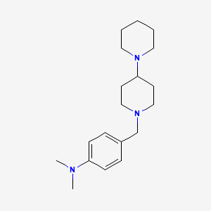 molecular formula C19H31N3 B5105772 4-(1,4'-bipiperidin-1'-ylmethyl)-N,N-dimethylaniline 