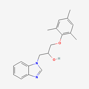 molecular formula C19H22N2O2 B5105791 1-(1H-benzimidazol-1-yl)-3-(mesityloxy)-2-propanol 