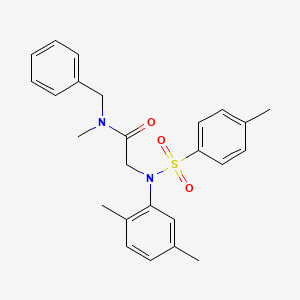 N~1~-benzyl-N~2~-(2,5-dimethylphenyl)-N~1~-methyl-N~2~-[(4-methylphenyl)sulfonyl]glycinamide