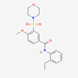 N-(2-ethylphenyl)-4-methoxy-3-(morpholin-4-ylsulfonyl)benzamide