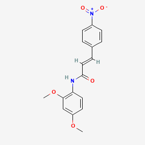 molecular formula C17H16N2O5 B5105802 N-(2,4-dimethoxyphenyl)-3-(4-nitrophenyl)acrylamide 