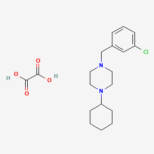 molecular formula C19H27ClN2O4 B5105814 1-(3-chlorobenzyl)-4-cyclohexylpiperazine oxalate 