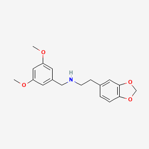 molecular formula C18H21NO4 B5105839 2-(1,3-benzodioxol-5-yl)-N-(3,5-dimethoxybenzyl)ethanamine 