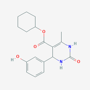 Cyclohexyl 4-(3-hydroxyphenyl)-6-methyl-2-oxo-1,2,3,4-tetrahydropyrimidine-5-carboxylate