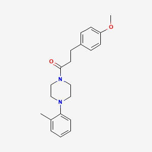 1-[3-(4-methoxyphenyl)propanoyl]-4-(2-methylphenyl)piperazine
