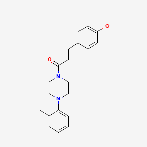 3-(4-METHOXYPHENYL)-1-[4-(2-METHYLPHENYL)PIPERAZINO]-1-PROPANONE