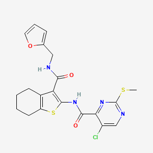 5-chloro-N-(3-{[(2-furylmethyl)amino]carbonyl}-4,5,6,7-tetrahydro-1-benzothien-2-yl)-2-(methylthio)-4-pyrimidinecarboxamide