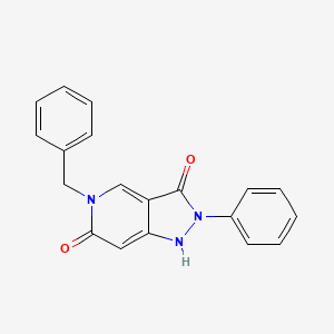 molecular formula C19H15N3O2 B5105939 5-benzyl-2-phenyl-1H-pyrazolo[4,3-c]pyridine-3,6(2H,5H)-dione 