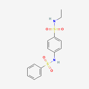 4-benzenesulfonamido-N-ethylbenzene-1-sulfonamide