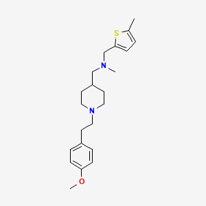 molecular formula C22H32N2OS B5105971 ({1-[2-(4-methoxyphenyl)ethyl]-4-piperidinyl}methyl)methyl[(5-methyl-2-thienyl)methyl]amine 