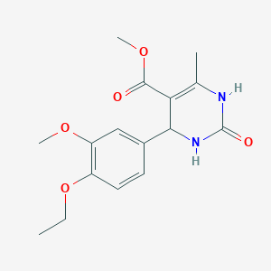 molecular formula C16H20N2O5 B5105978 methyl 4-(4-ethoxy-3-methoxyphenyl)-6-methyl-2-oxo-1,2,3,4-tetrahydro-5-pyrimidinecarboxylate CAS No. 5603-10-1
