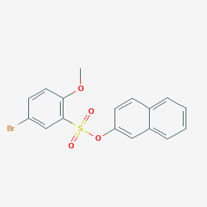 molecular formula C17H13BrO4S B5106031 2-naphthyl 5-bromo-2-methoxybenzenesulfonate 