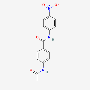 molecular formula C15H13N3O4 B5106082 4-(acetylamino)-N-(4-nitrophenyl)benzamide 