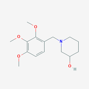 molecular formula C15H23NO4 B5106089 1-(2,3,4-trimethoxybenzyl)-3-piperidinol 