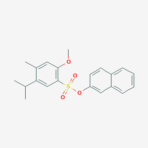 molecular formula C21H22O4S B5106137 2-naphthyl 5-isopropyl-2-methoxy-4-methylbenzenesulfonate 