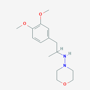 molecular formula C15H24N2O3 B5106149 N-[2-(3,4-dimethoxyphenyl)-1-methylethyl]-4-morpholinamine 